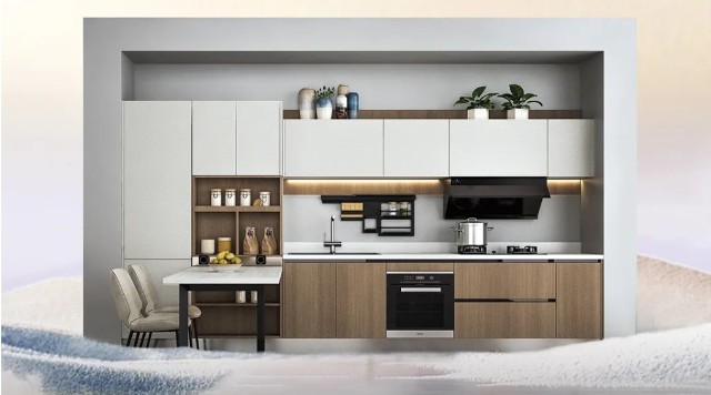 索菲亚新品艾里橱柜现代雅致厨房营造温暖家居氛围