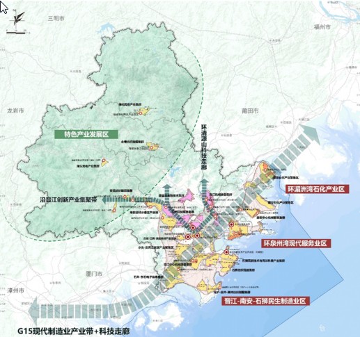 2022年泉州市產業佈局及產業招商地圖分析