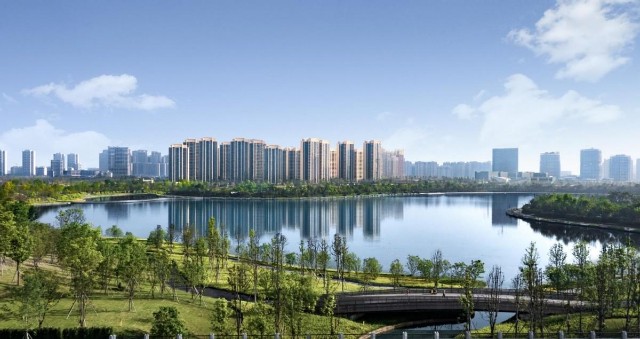 城南怡心湖龙湖新品明日c位御湖登临
