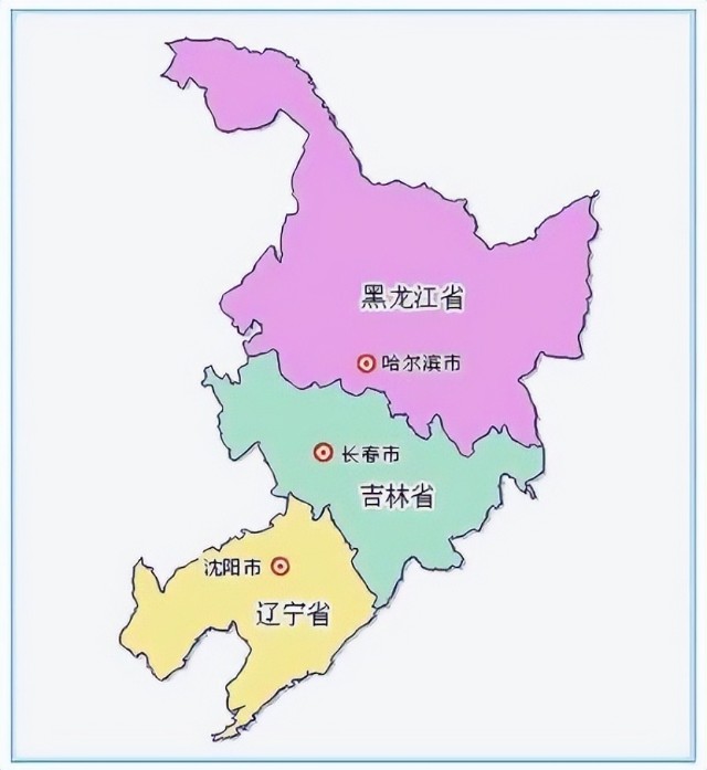 东北三省轮廓图图片