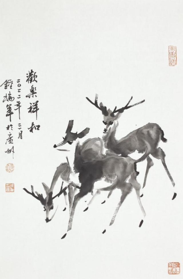 呦呦鹿鸣钟瑞军笔下之鹿